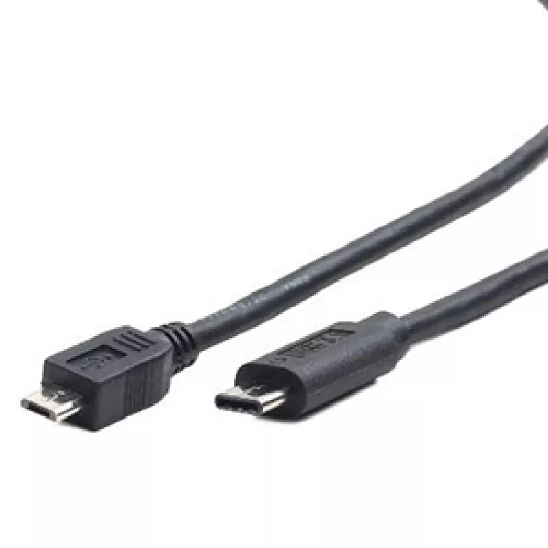 Cablu USB Cablexpert CCP-USB2-MBMCM-1M, Type-C, microUSB2.0,  CM, BM, 1.0 m,  Black