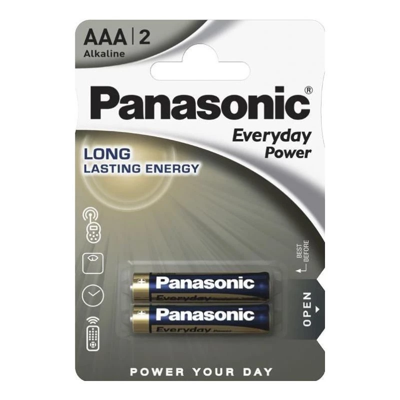 Baterie PANASONIC EVERYDAY POWER,  LR03REE/2BR, AAA, 2pcs