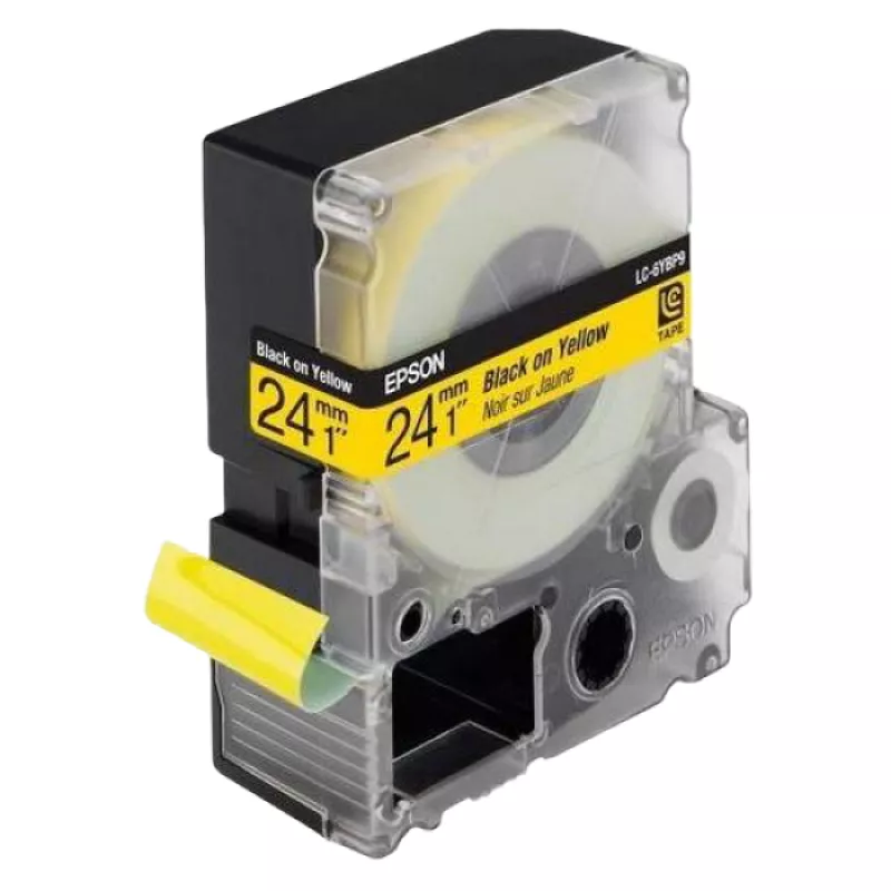 Cartus EPSON 24MM/9M PASTEL,  BLACK/YELLOW,  LK-6YBP C53S656005