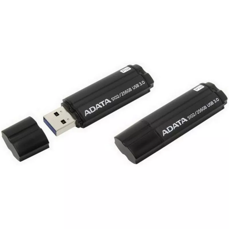Флешка ADATA S102 PRO TITANIUM-GRAY, 256GB, USB3.0