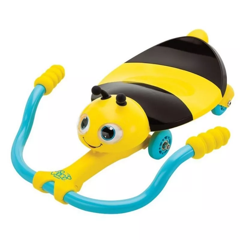 Самокат Razor SCOOTER TWISTI LIL' BUZZ - BLUE 24L INTL  (MC2) 25073640, 1.5+,  4-х колесный,  Пластик,  Жёлтый,  Коричневый