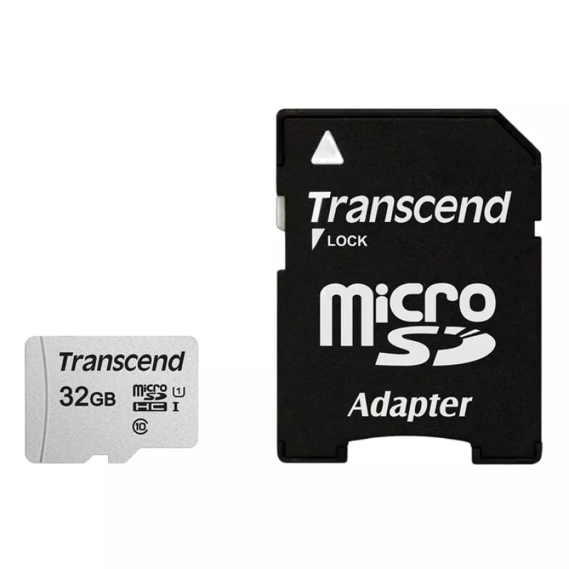 Card de memorie TRANSCEND TS64GUSD300S-A, MicroSD 32GB, Class 10,  UHS-I (U1),  SD adapter
