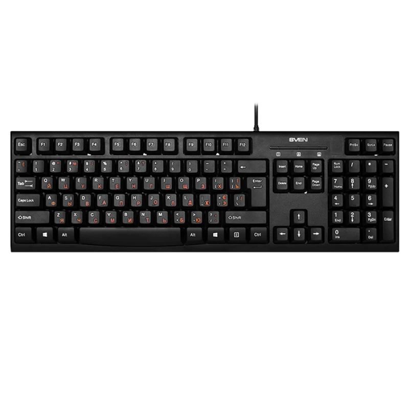 Keyboard SVEN KB-S300 BLACK, USB