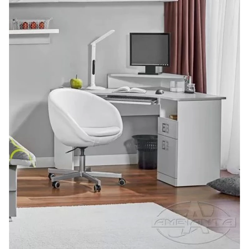 Masa de calculator Ambianta AMIGO, Colt,  PAl,  Gri,, 120 89 x 120