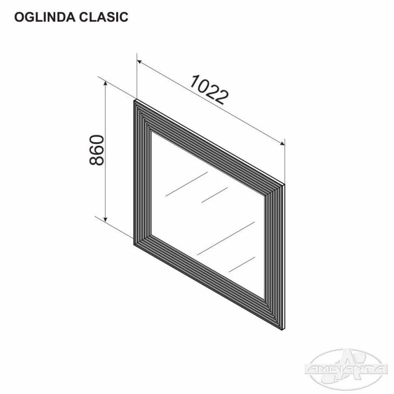 Настенное зеркало Ambianta Clasic, Кремона