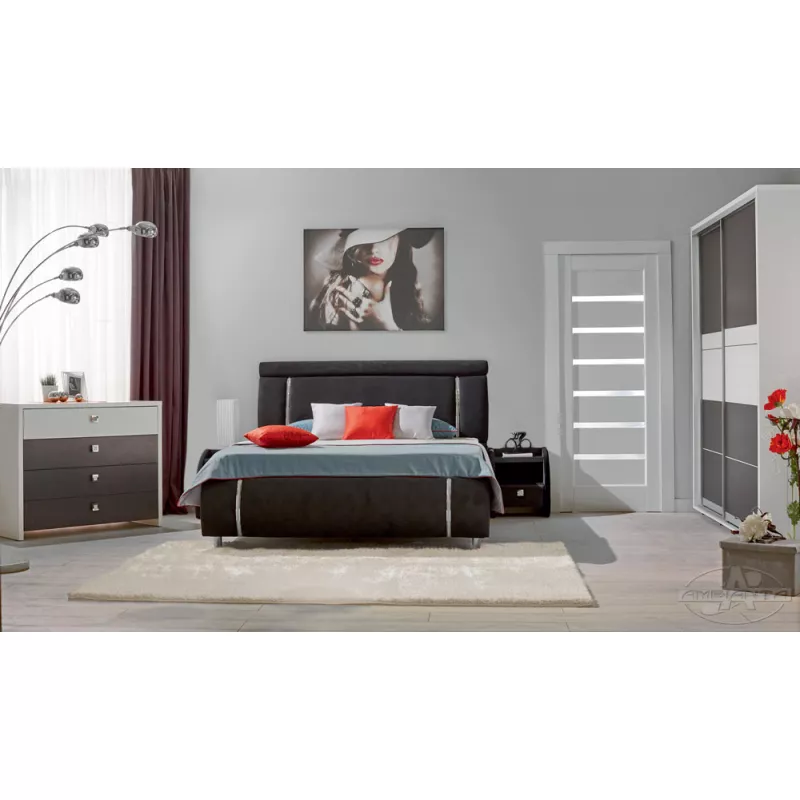 Dormitor Ambianta CRISTAL GRAFIT SET 1
