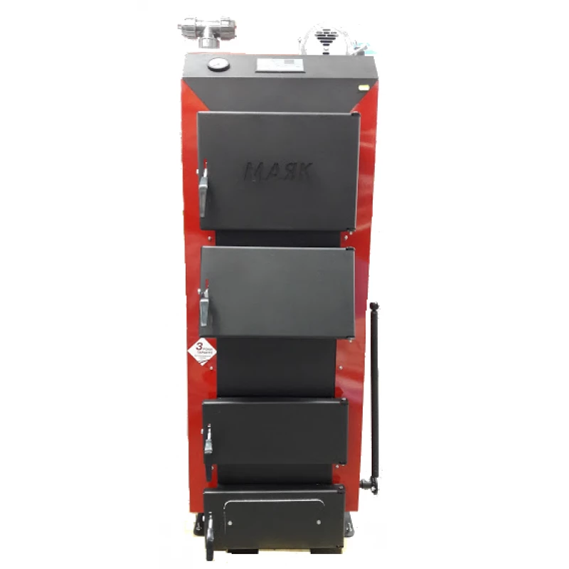 Cazan pe combustibil solid MAYAK KTP - 20 ECO MANUAL, 20 kW,  Otel,  Control mecanic,  Negru