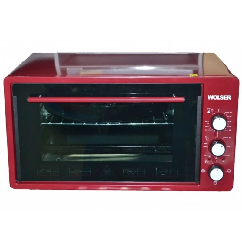 Cuptor electric WOLSER WL-45 ML BURGUNDY, 43 l, 1300 W, Grill, Timer