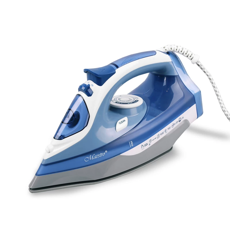Утюг Maestro MR -305C, 2200 Вт, Керамическая подошва, Голубой, Серый