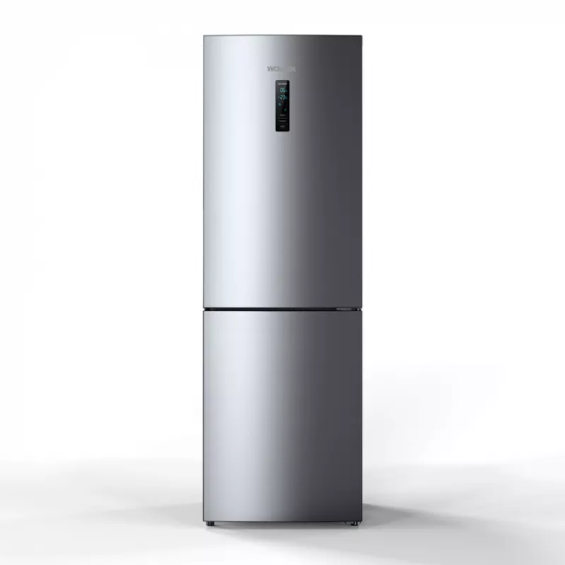 Холодильник WOLSER WL-RD 185 FNI NO FROST, 301 л,  No Frost,  Дисплей,  185 см,  Нержавеющая сталь, A