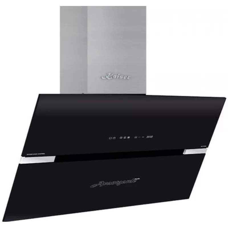 Hota KAISER AT 9407 NF, 1000 m³/h,  1 motor,  90 cm,  Filtru din aluminiu absorbant de grasimi,  Negru