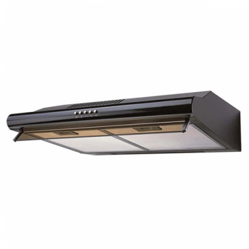 Вытяжка WOLSER WL 5010 B, 275 м³/ч, 1 двигатель, 50 cм, Жироулавливающий угольный фильтр, Черный