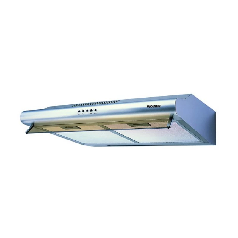 Вытяжка WOLSER WL 5010 W, 275 м³/ч,  1 двигатель,  50 см,  Жироулавливающий алюминиевый фильтр,  Серебристый