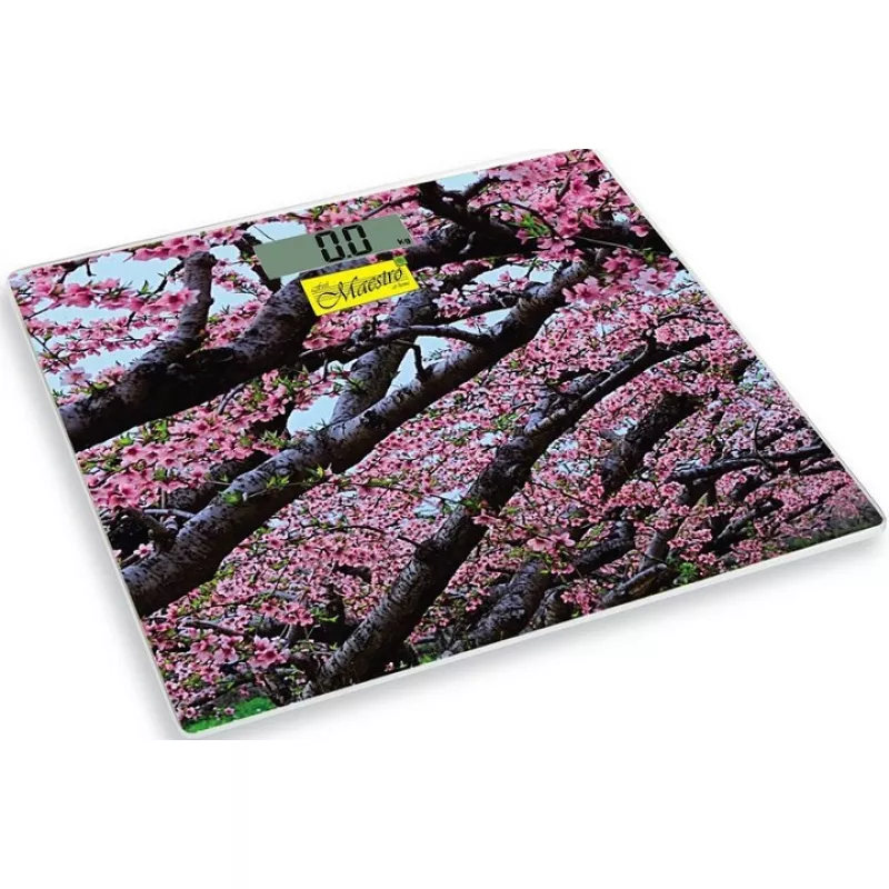 Cantar de podea Maestro MR -1823, 150 kg,  Sticla,  Multicolor, 2 x AAA