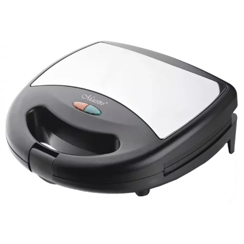 Бутербродница Maestro MR -713, 750 Вт,  Антипригарное покрытие,  Индикация включения,  Черный,  Белый