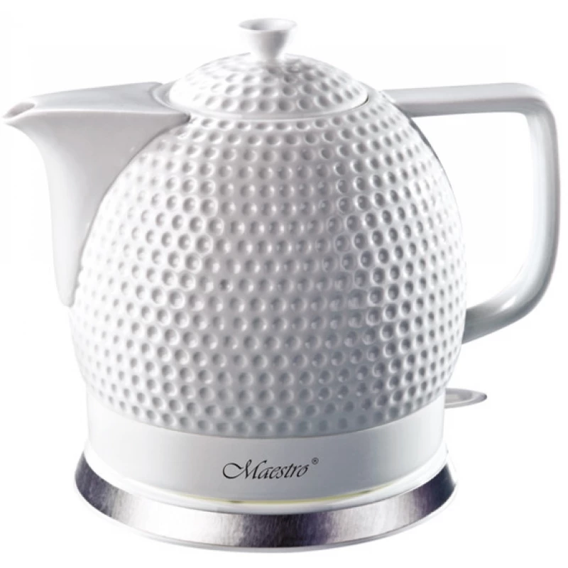 Электрочайник Maestro MR -067, 1.2 л,  1200 Вт,  Керамика,  Белый