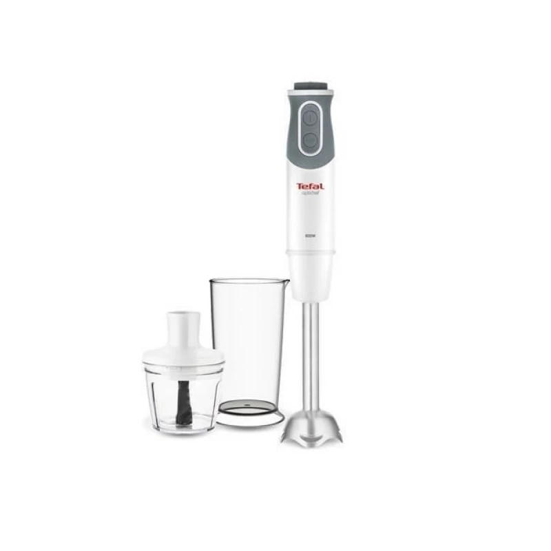 Blender de mana Tefal HB641138, 800 W,  0.5 l,  0.8 l,  10 viteze,  Metal,  Alb