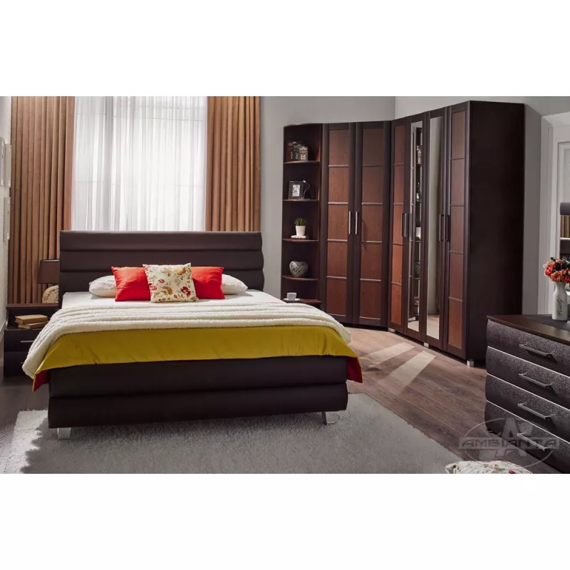 Pat Ambianta INTER-3 1.6 M, Pat dublu, Sonoma inchis,, 160 x 200