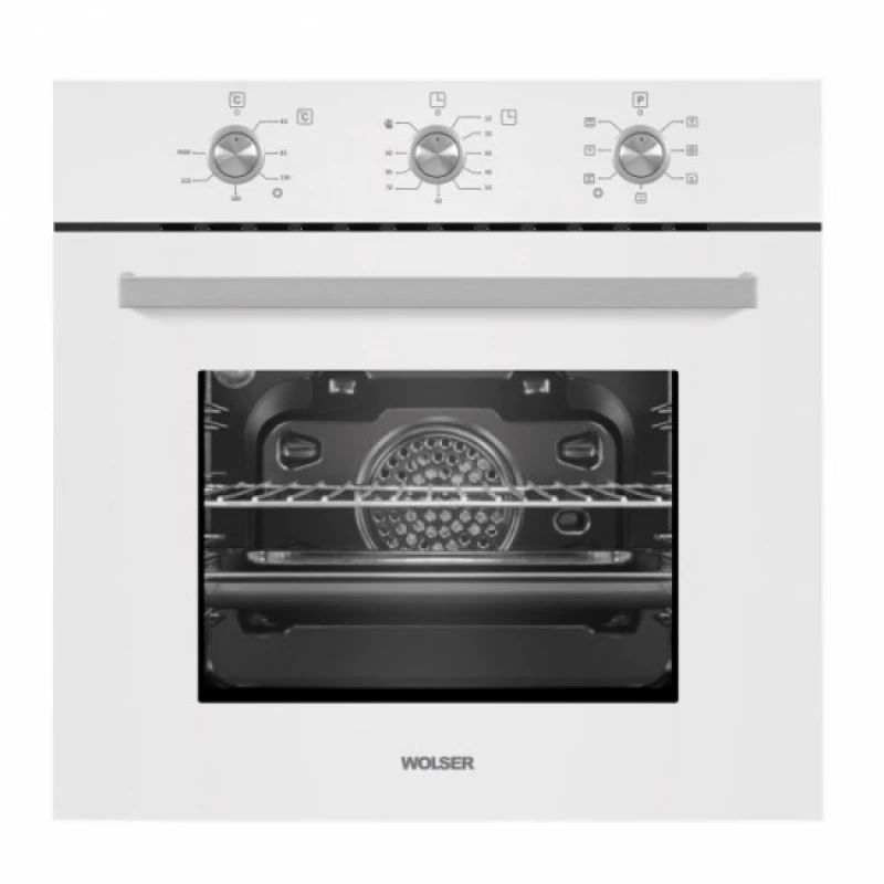 Cuptor electric incorporabil WOLSER WL- F 67 MW, 67 l,  Grill,  Timer,  Сuratare traditionala,  Alb, A