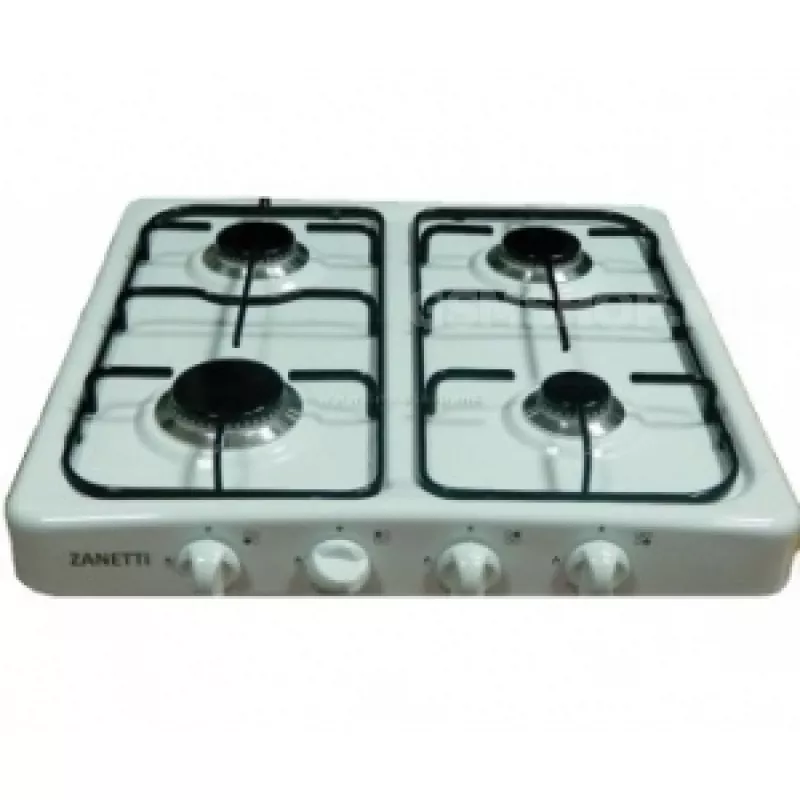 Aragaz de masa ZANETTI O-400 WH, 4 arzatoare,  Email,  Control mecanic,  Alb