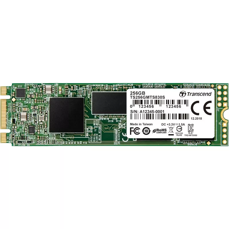 SSD TRANSCEND TS256GMTS830S, M.2 256GB, 3D TLC