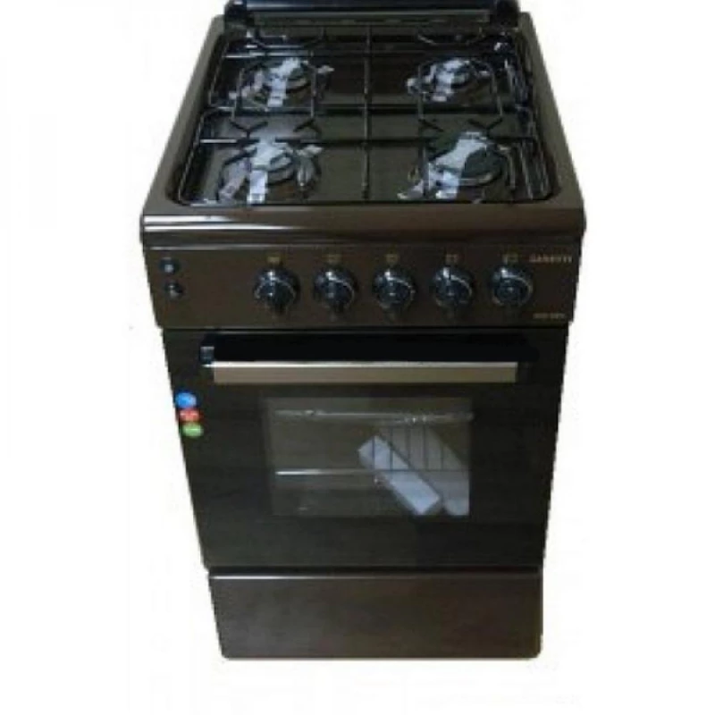 Плитa газовая ZANETTI Z5000 GBR, 4 конфорки,  Электроподжиг,  Традиционная очистка,  50 см,  Коричневый