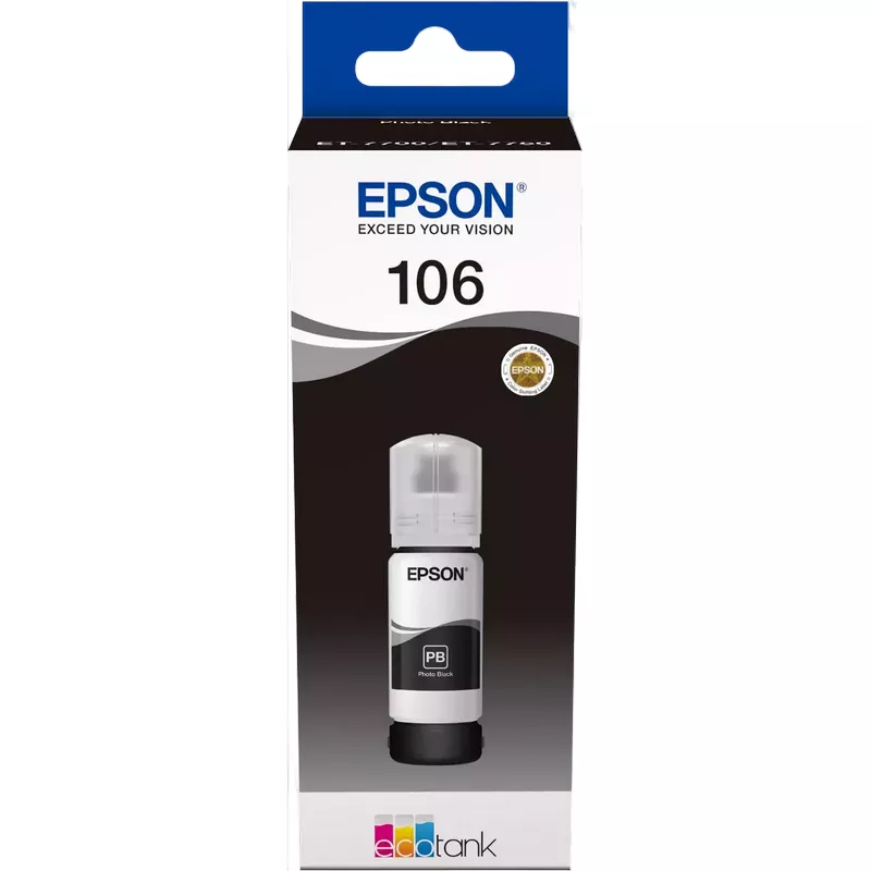 Флакон с чернилами EPSON 106 BLACK (C13T00R140)
