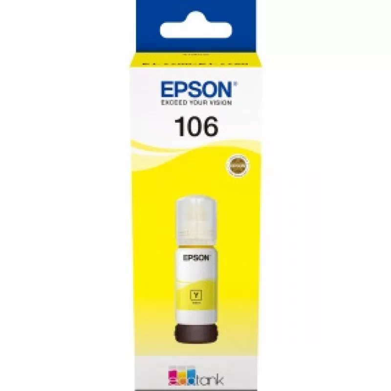 Флакон с чернилами EPSON 106 yellow (C13T00R440)
