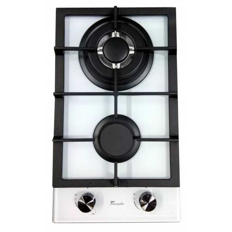 Plita incorporabila cu gaz TORNADO XFG 3023 WH TURBO IRON GLASS