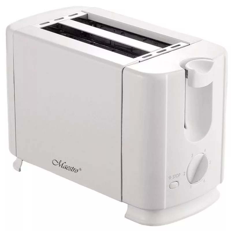 Тостер Maestro MR -700, 700 Вт,  2 тоста,  6 степеней обжаривания,  Механическое управление,  Белый