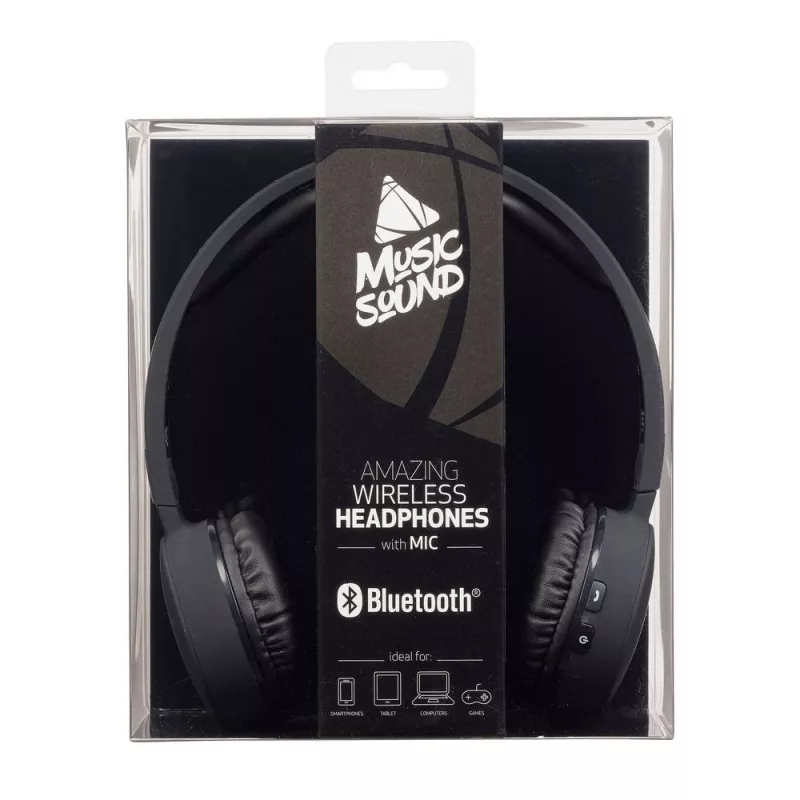Беспроводные наушники Cellular Line MUSICSOUND BLACK, Bluetooth