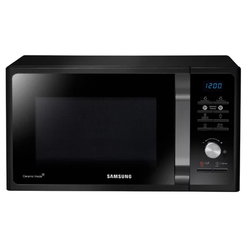 Cuptor cu microunde Samsung MG23F302TAK/BW, 23 l,  800 W,  6 trepte putere,  Grill,  Negru