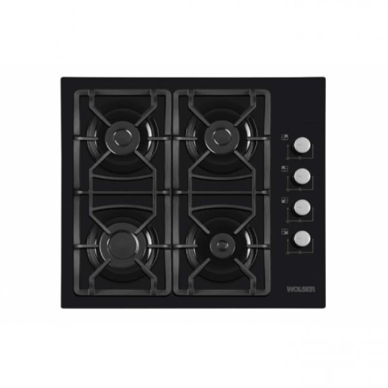 Plita incorporabila cu gaz WOLSER WL- F 6401 GT IC  BLACK FFD