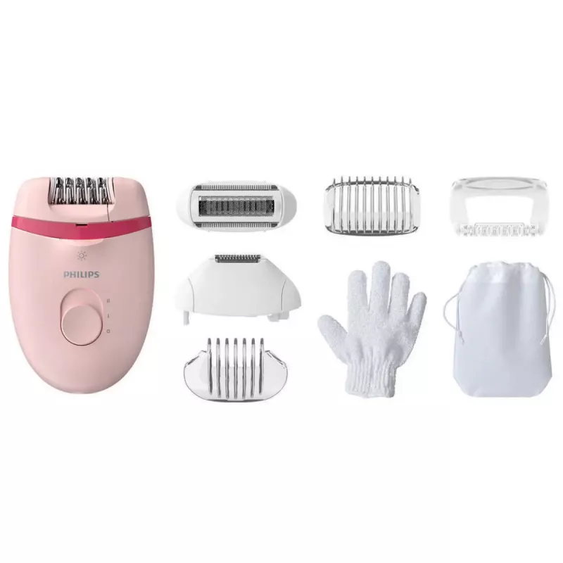 Epilator PHILIPS BRE285/00, 20 pinsete, 2 viteze, Roz