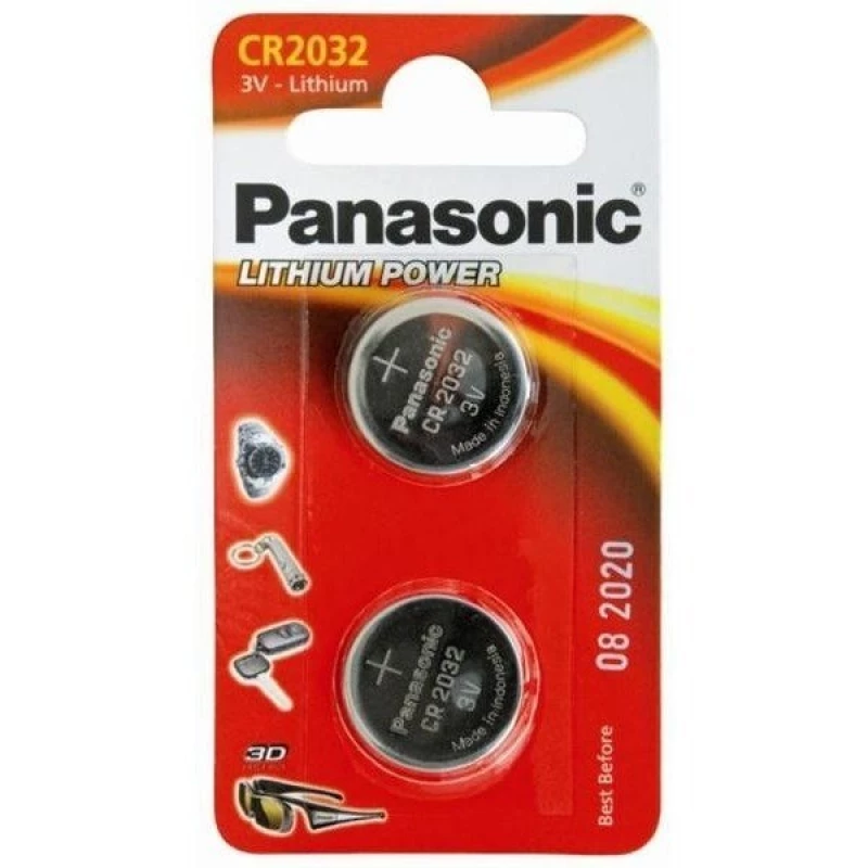 Baterie PANASONIC CR2032,  Blister*2,  CR-2032EL/2B