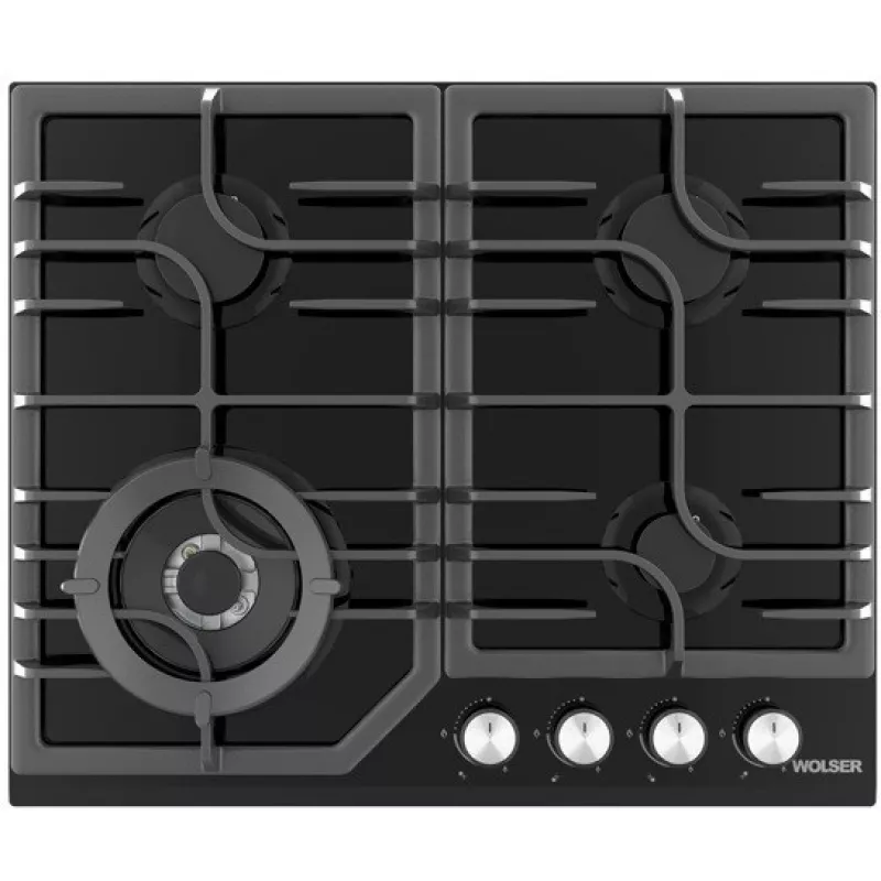 Plita incorporabila cu gaz WOLSER WL- F 6402 GT IC  BLACK