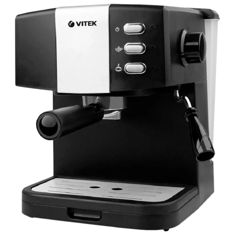 Кофемашина VITEK VT-1523, 850 Вт, 1.5 л, Черный