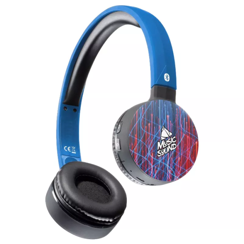 Наушники проводные с микрофоном Cellular Line MUSICSOUND BLUE, Bluetooth