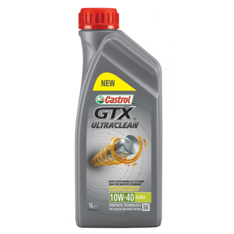 Моторное масло CASTROL 10W40 GTX, 1L