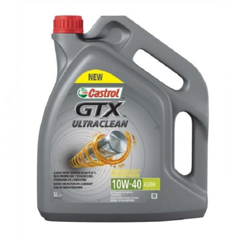 Ulei pentru motor CASTROL 10W40 GTX ULTRACLEAN, 5L