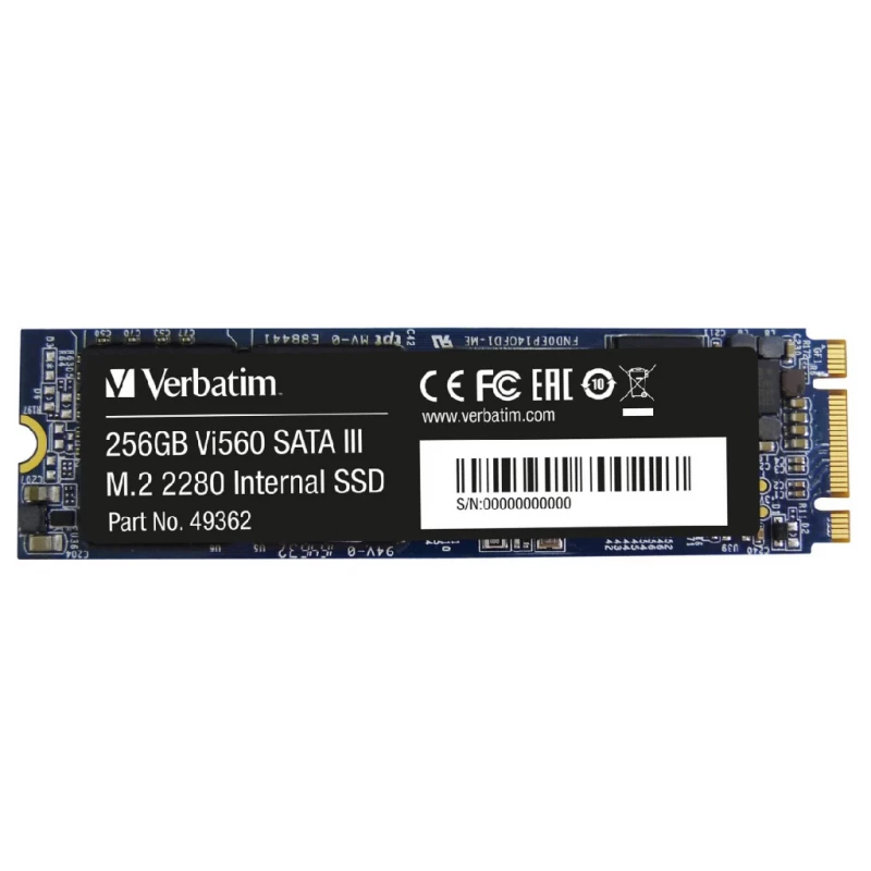 SSD VERBATIM Vi560 S3, M.2 256GB, 3D NAND TLC