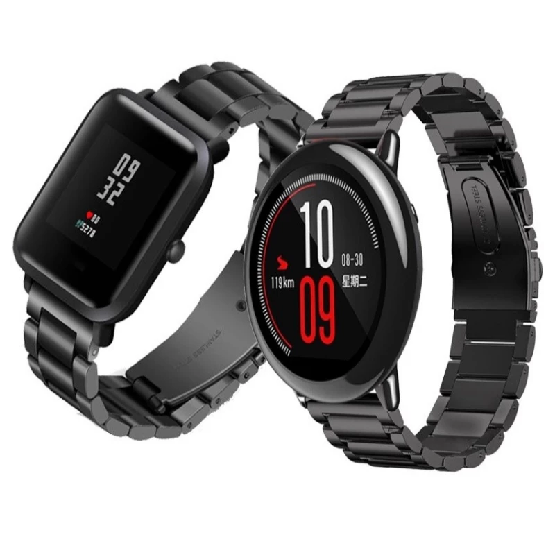 Bratara pentru ceas Xiaomi STRAP METAL AMAZFIT PACE 22MM BLACK РЕМЕШОК