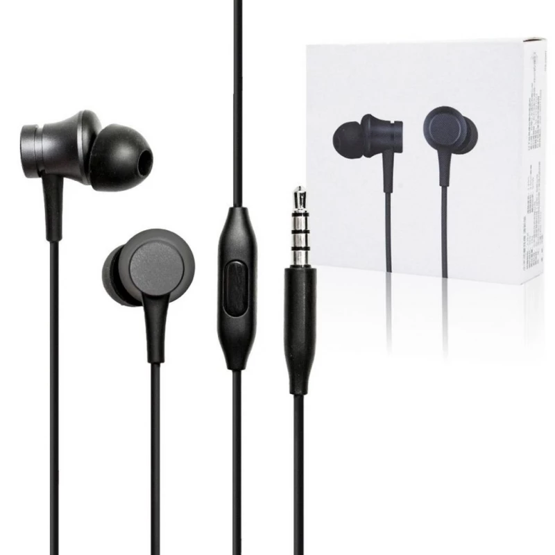 Casti cu fir Xiaomi HEADSET PISTON FRESH BLOOM MATTE BLACK