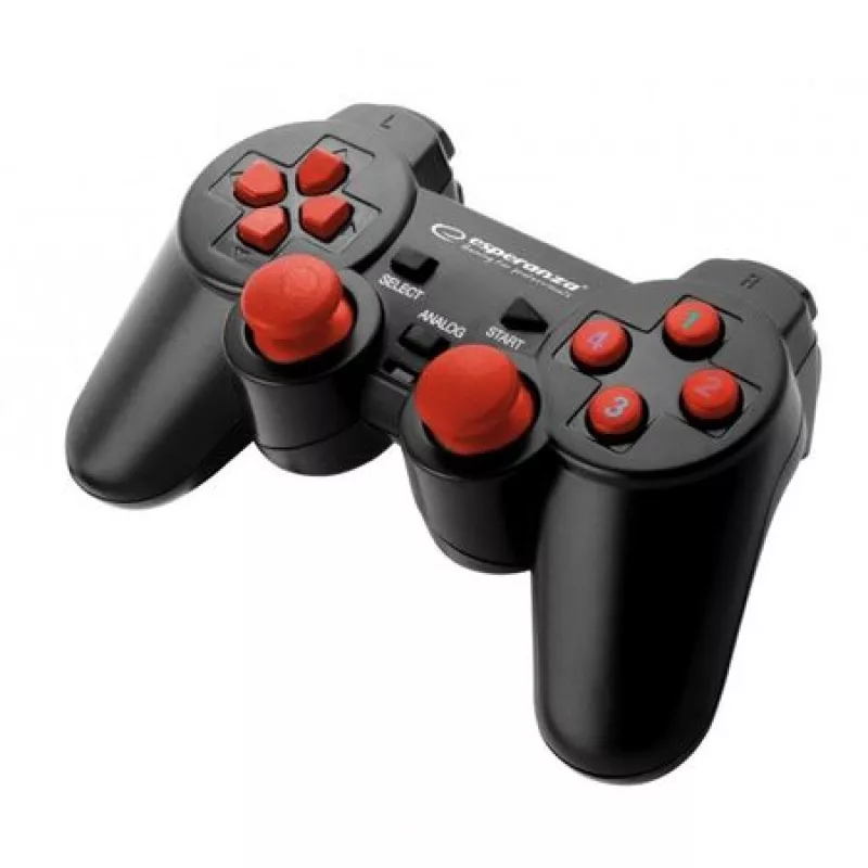 Gamepad ESPERANZA WARRIOR EGG102R BLACK/RED