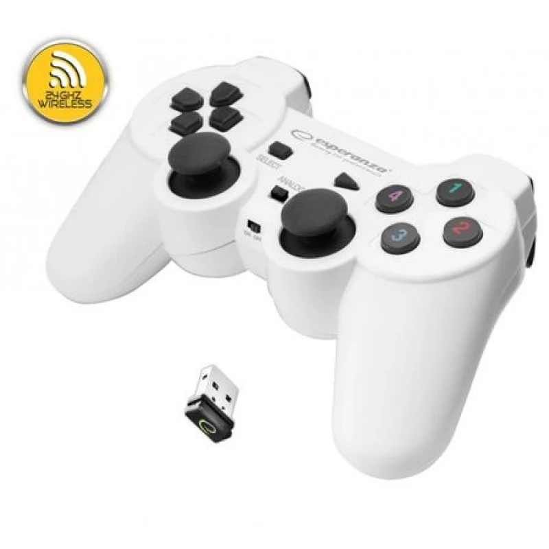 Gamepad ESPERANZA GLADIATOR EGG108W WHITE, Wireless