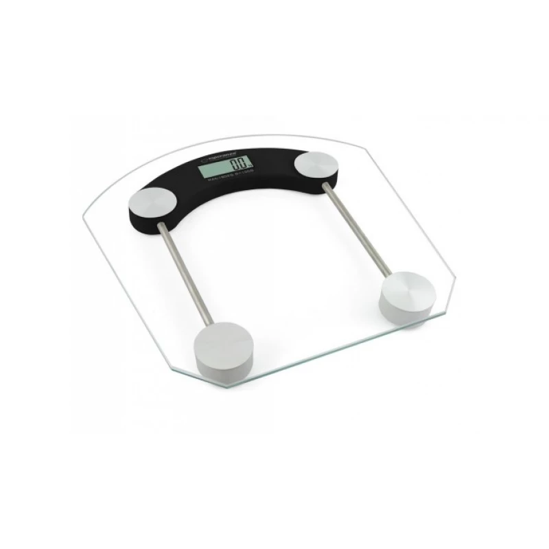 Cantar de podea ESPERANZA PILATES EBS008K, 180 kg,  Sticla,  Alb,  Negru