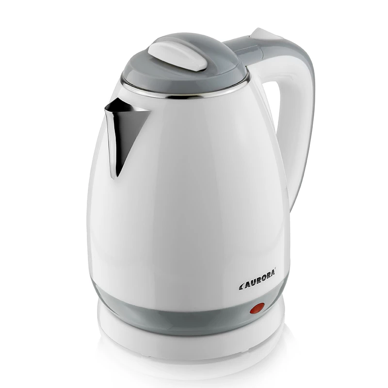 Электрочайник Aurora AU3017, 1.8 л,  1750 Вт,  Белый,  Нержавеющая сталь