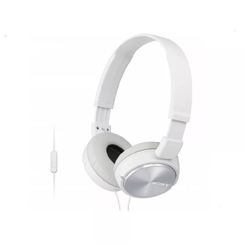 Наушники проводные с микрофоном SONY MDR-ZX110AP WHITE