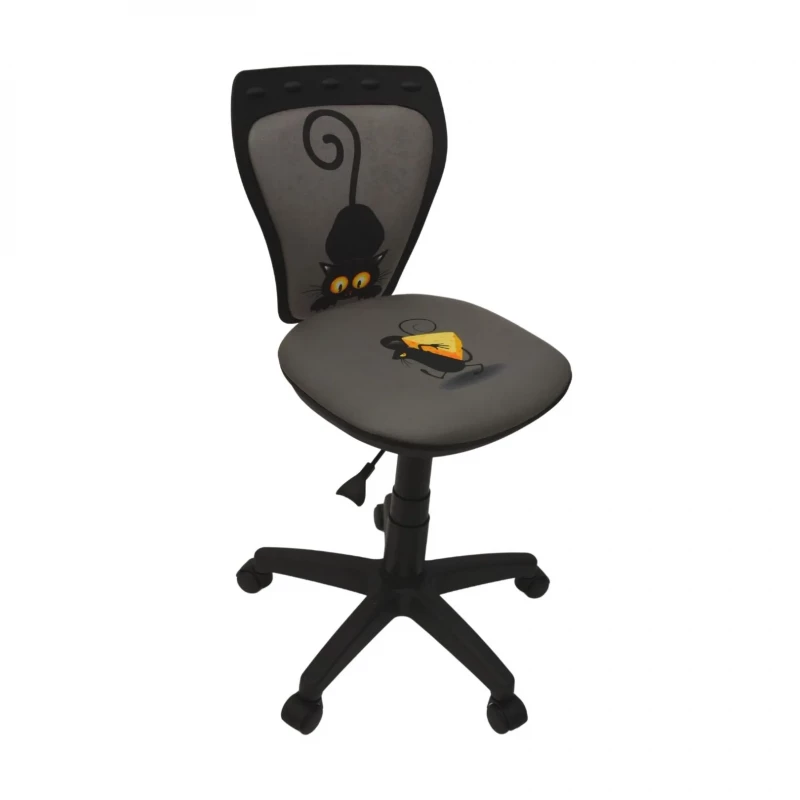 Fotoliu DP MINISTYLE CAT&MOUSE, Stofa, Gri, 60 x 60 x 86-100