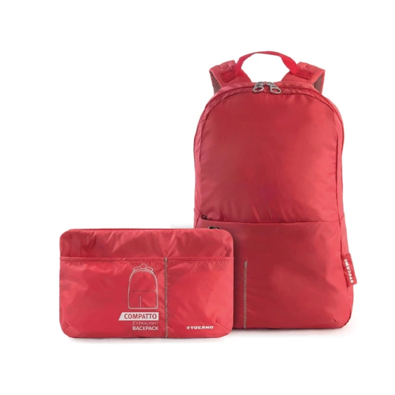 Rucsac laptop Tucano COMPATTO XL PACKABLE RED BPCOBK-R
